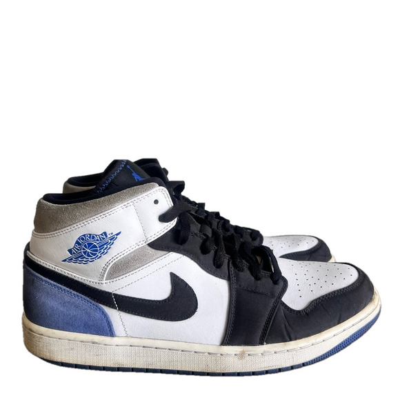 Nike Jordan 1 Mid SE Royal Black Toe Men's Shoe Size 13 #1179